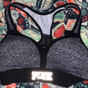 Victorias Secret pink sports bra c d cup push up